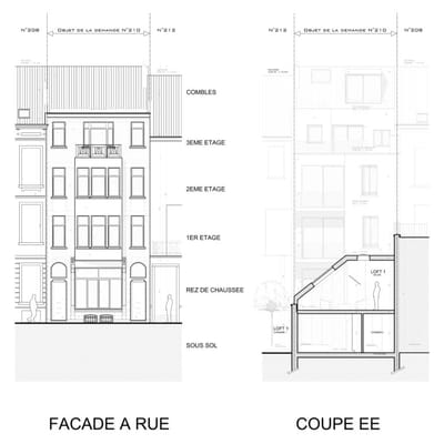 Permis d'urbanisme Bruxelles RUE DE MERODE 210, 1060 Saint-Gilles