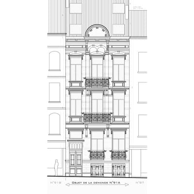 Architecte Bruxelles CHAUSSEE DE FOREST 91A, 1060 Saint-Gilles