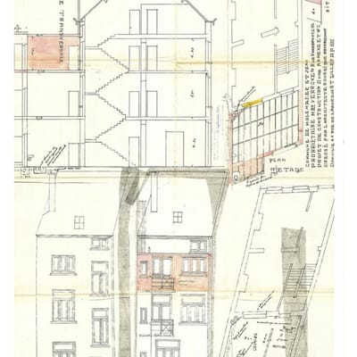 Permis d'urbanisme Bruxelles RUE VANDERNOOT 22, 1080 Molenbeek-Saint-Jean