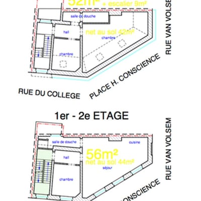 Régularisation urbanistique Rue du Collège 132 , 1050 Bruxelles