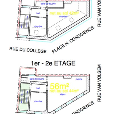 Architecte Bruxelles Rue du Collège 132 , 1050 Bruxelles