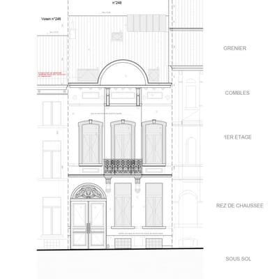 Régularisation urbanistique RUE DES PALAIS 248, 1030 Schaerbeek