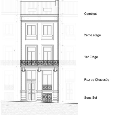 Régularisation urbanistique RUE DE PASCALE 52, 1000 Ville de Bruxelles