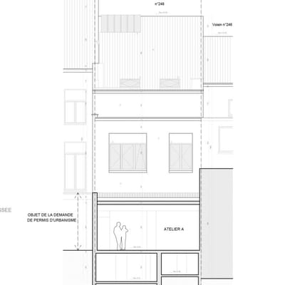 Permis d'urbanisme Bruxelles RUE DES PALAIS 248, 1030 Schaerbeek