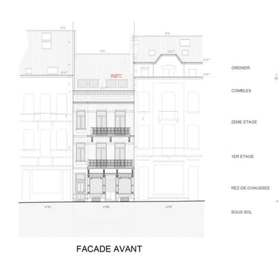 Architecte Bruxelles RUE AMERICAINE 89, 1050 Ixelles