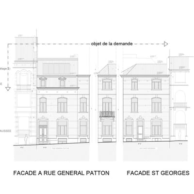 Régularisation urbanistique RUE GENERAL PATTON 19, 1050 IXELLES