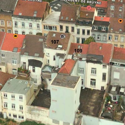 Permis d'urbanisme Bruxelles AVENUE CLEMENCEAU 107-109, 1070 ANDERLECHT