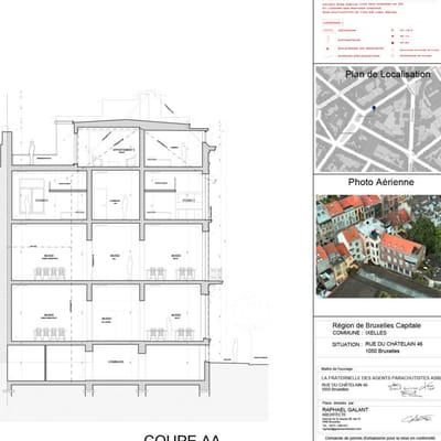 Régularisation urbanistique RUE DU CHATELAIN 46, 1050 BRUXELLES