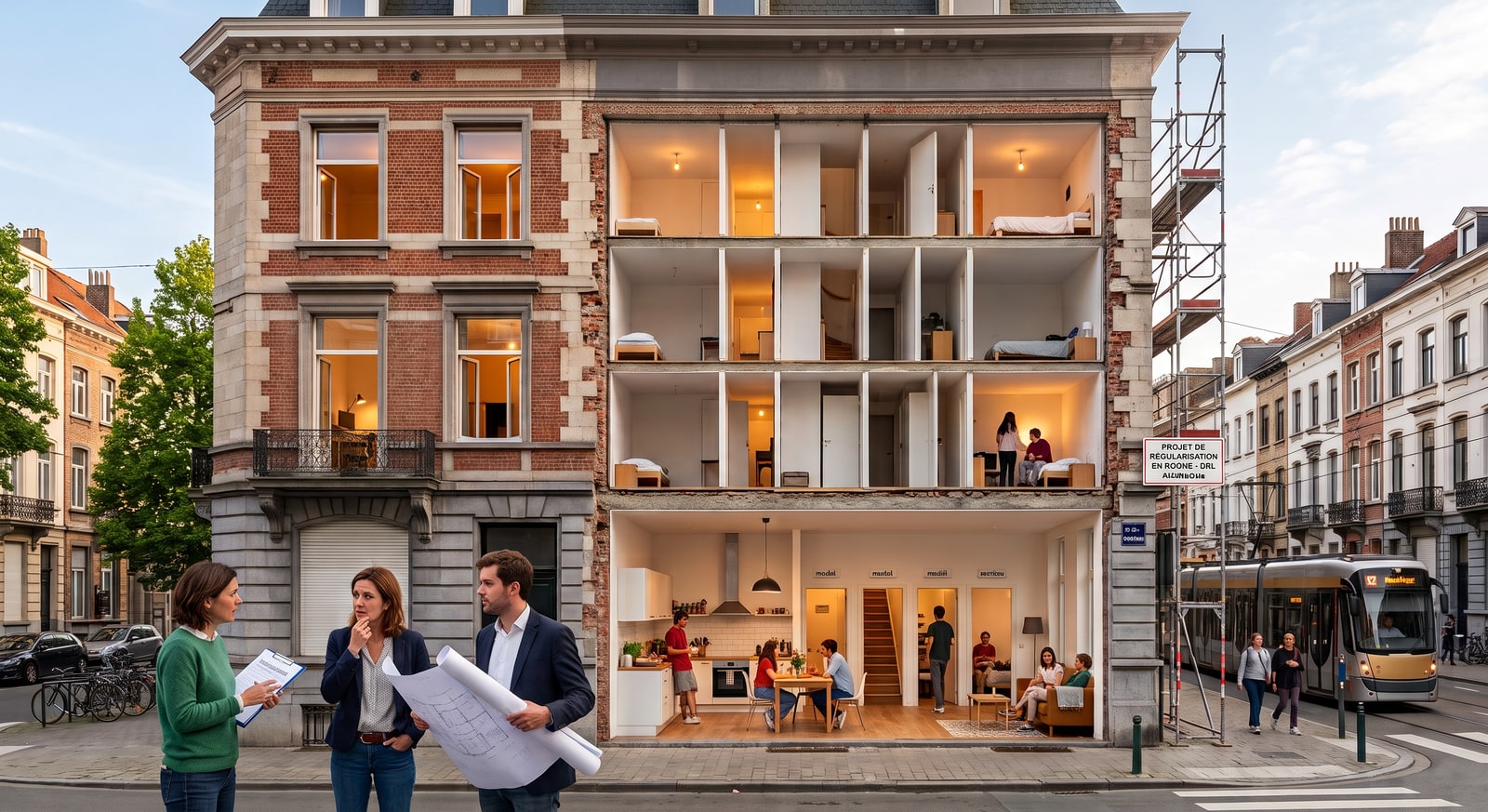 Coliving à Bruxelles : permis d'urbanisme et régularisation