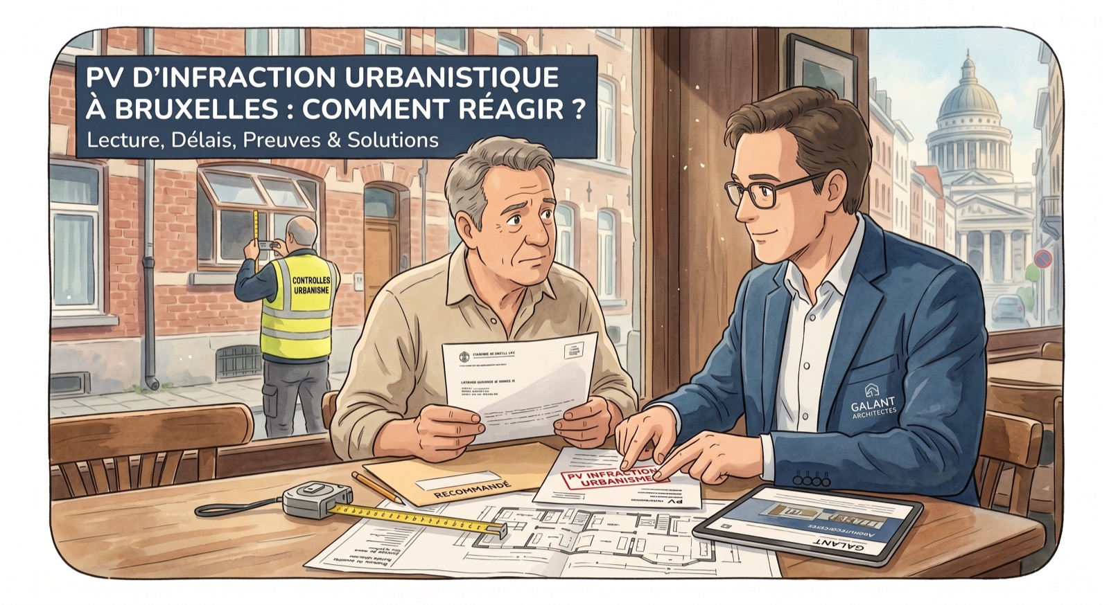 PV d'infraction urbanistique à Bruxelles