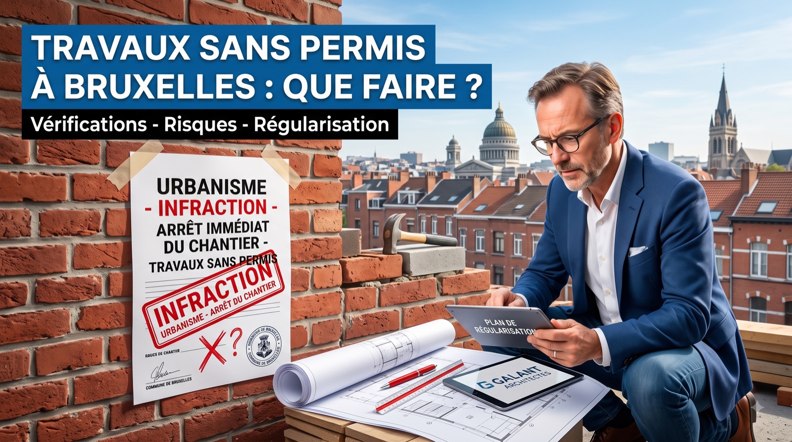 Travaux sans permis d'urbanisme à Bruxelles